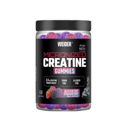 WEIDER® - Gominolas de creatina sabor dúo (fresa y mora) 60 unidades de Weider