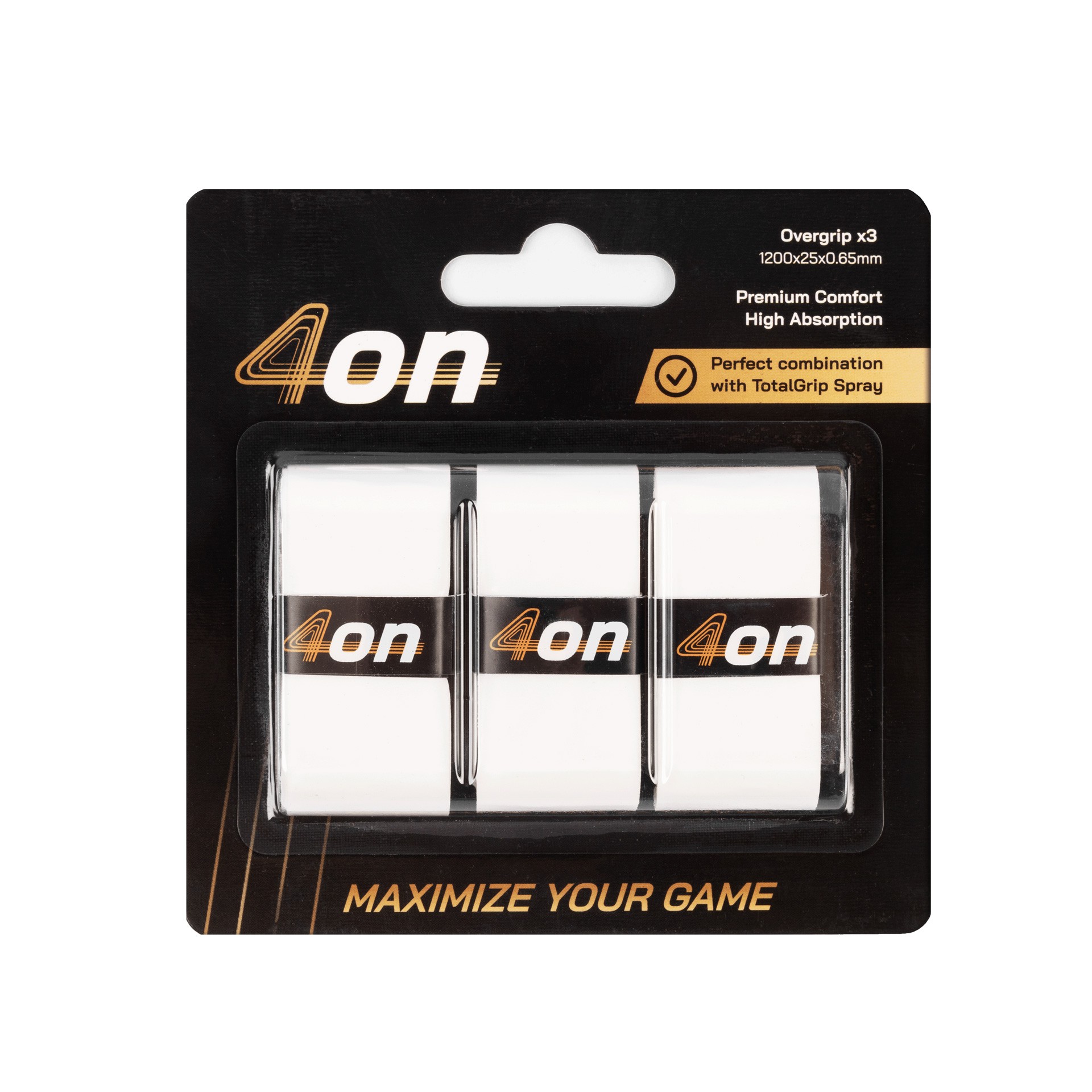 OVERGRIP BLANCO 4ON PREMIUM COMFORT - 3 PIEZAS - Imagen 2