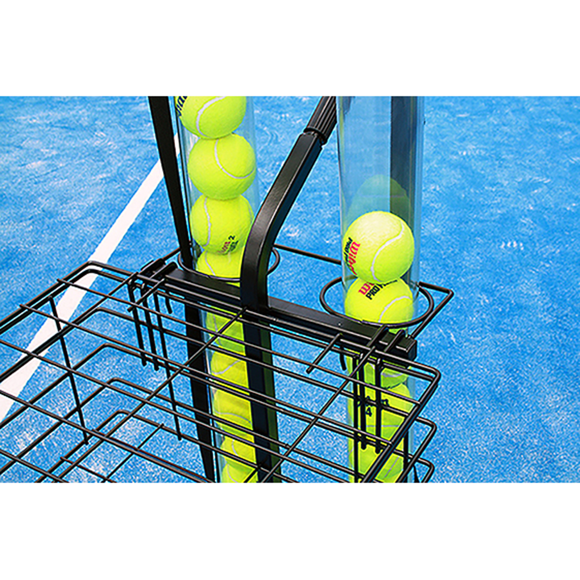 CARRO PORTAPELOTAS TENIS/PÁDEL 80 PELOTAS SOFTEE - Imagen 2