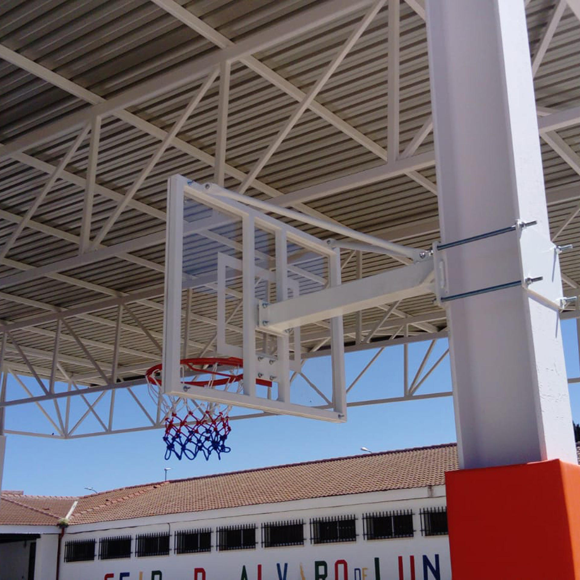 JUEGO CANASTA MINIBASKET FIJA A VIGA VUELO 1 M - Imagen 2