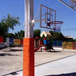 JUEGO CANASTA MINIBASKET FIJA A VIGA VUELO 1 M - Imagen 3