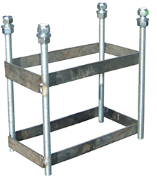 JUEGO DE 2 CANASTAS BALONCESTO MONOTUBO NEW TUBO 114 MM FIJAS -SIN TABLERO, ARO- CON BASE DE ANCLAJE - Imagen 6