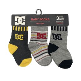 PACK 3 CALCETINES BEBÉ DC STRIPE CREW 83726T - Imagen 2