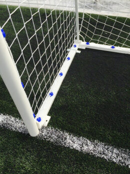 JUEGO PORTERÍAS FÚTBOL 11 METÁLICAS TRASLADABLES TUBO 100 MM REGLAMENTARIAS - Imagen 3