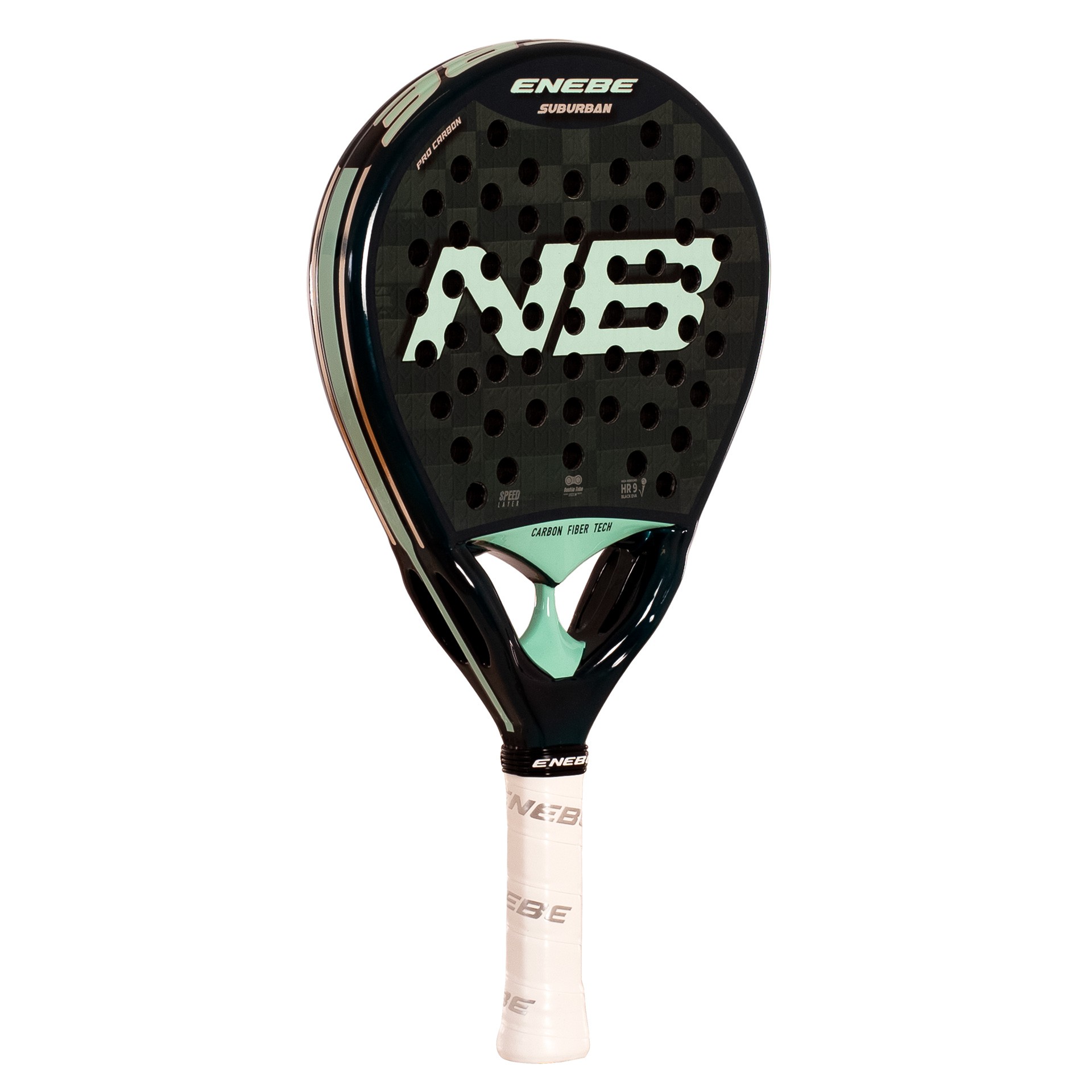 PALA DE PÁDEL ENEBE SUBURBAN GREEN 12K - Imagen 2